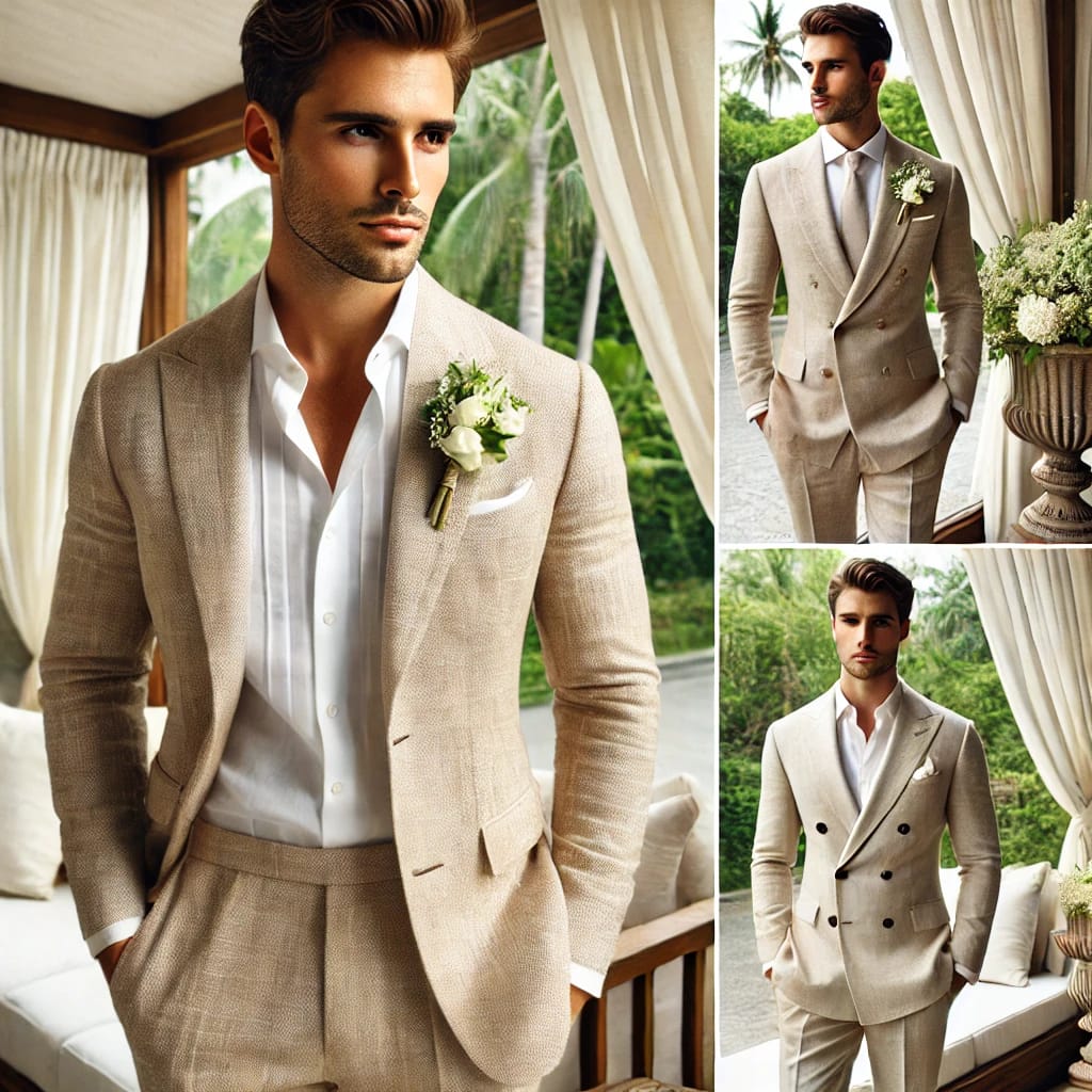 Custom Linen Suit from Tailored by Luis