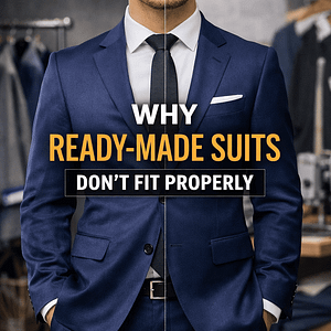 Ready made suits fitting problem comparison between ill-fitting and perfectly tailored suit