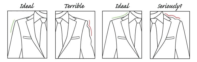 good shoulder fit for suit
