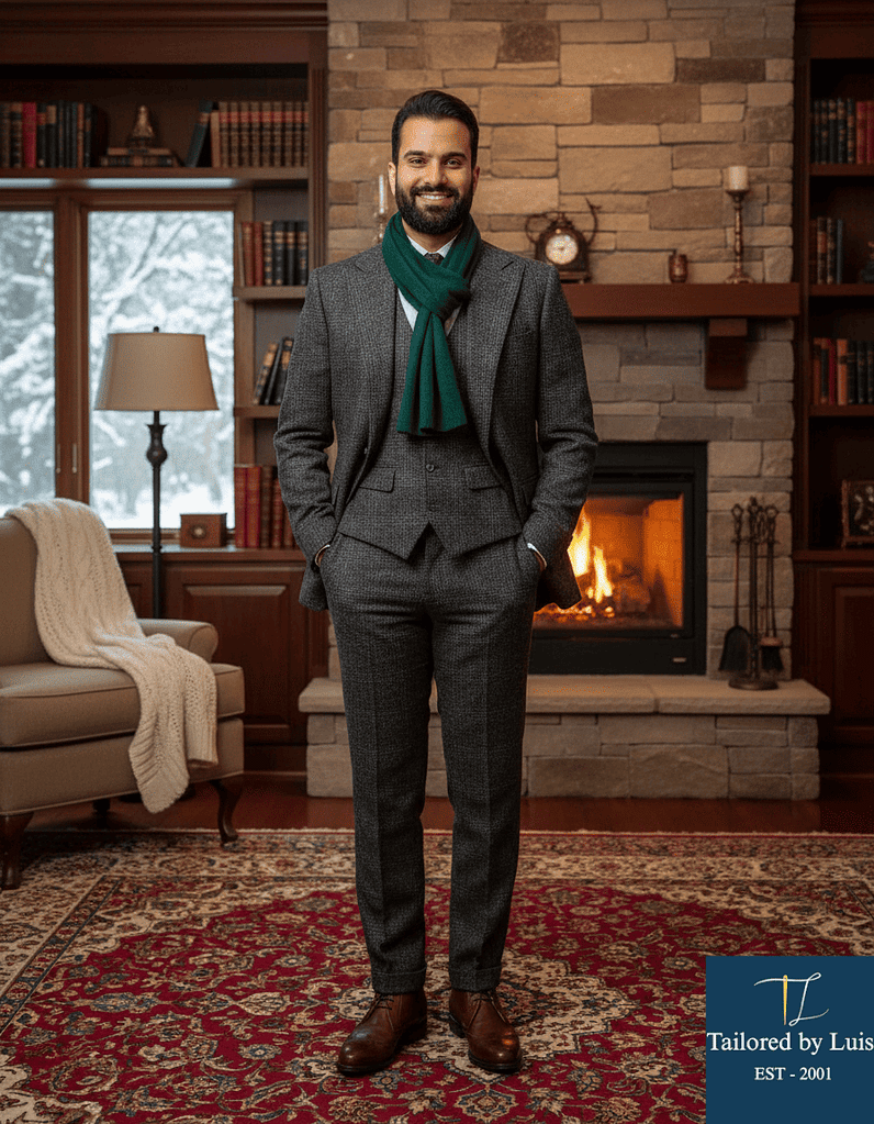 Winter Sophistication: The Art of Layering a Three-Piece Suit